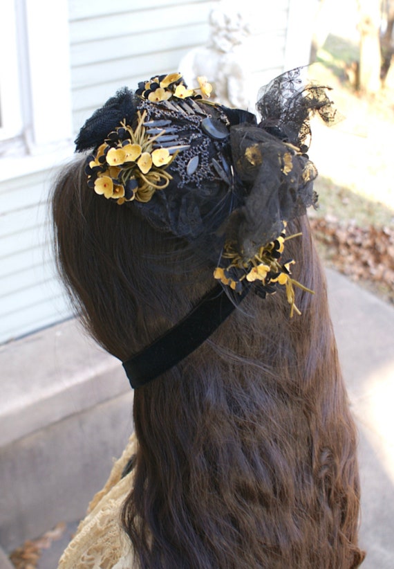 Stunningly Gorgeous Civil War Mourning Hat Netting