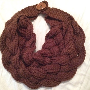 Double Layer Braided Cowl - Double Layer Braided Scarf - Braided Cowl - Braided Scarf