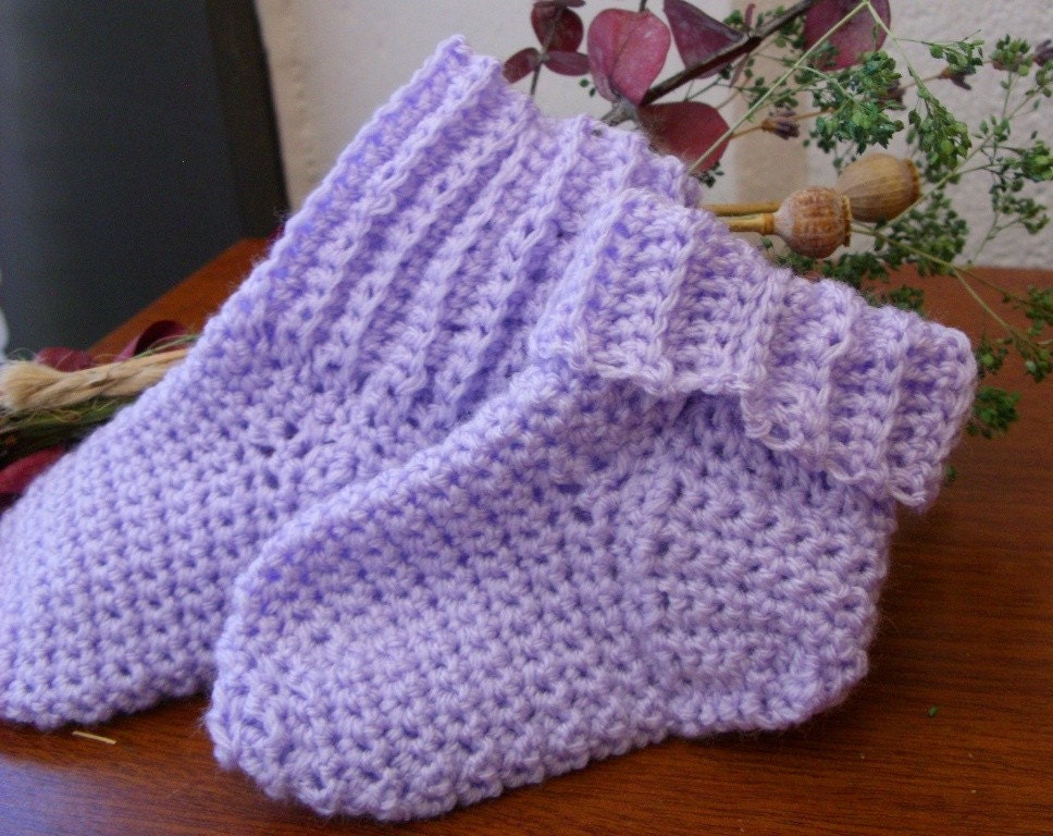 Purple Baby Socks Purple Baby Crew Socks Lavender Baby Etsy