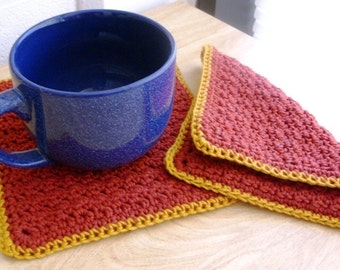 Thick Pot Holders - Thick Potholders - Cotton Pot Holders - Cotton Potholders - Thick Trivets - Cotton Trivets - Thick Cotton Pot Holders