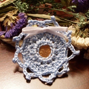 Lucky Wedding Penny - Something Blue Wedding Brooch - Lucky Penny Brooch - Blue Penny Brooch - Blue Lace Brooch - Blue Wedding Accessory