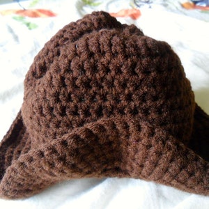 Baby Cowboy Hat - Baby Cowboy Hat Photo Prop - Brown Baby Cowboy Hat - Toddler Cowboy Hat - Newborn through 4T - Made to Order image 3
