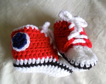 High Top Baby Booties - High Top Baby Shoes - High Top Baby Crib Shoes - High Top Baby Sneakers - High Top Booties - 0-12 months