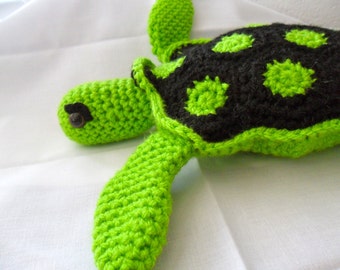 Green Sea Turtle Plush - Green Sea Turtle Plushie - Green Sea Turtle Stuffed Animal - Green Sea Turtle Amigurumi - Green Sea Turtle Doll