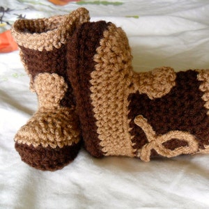 Baby Cowboy Boots - Baby Cowboy Booties - Baby Cowgirl Boots - Baby Cowgirl Booties - Two-Tone Baby Cowboy Boots - Baby Boots - 0-24 months