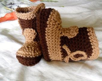 Baby Cowboy Boots - Baby Cowboy Boots - Baby Cowgirl Boots - Baby Cowgirl Booties - Zweifarbige Baby Cowboy Boots - Baby Boots - 0-24 Monate