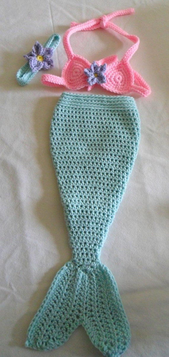Baby Mermaid Costume Baby Mermaid Outfit Baby Mermaid Etsy