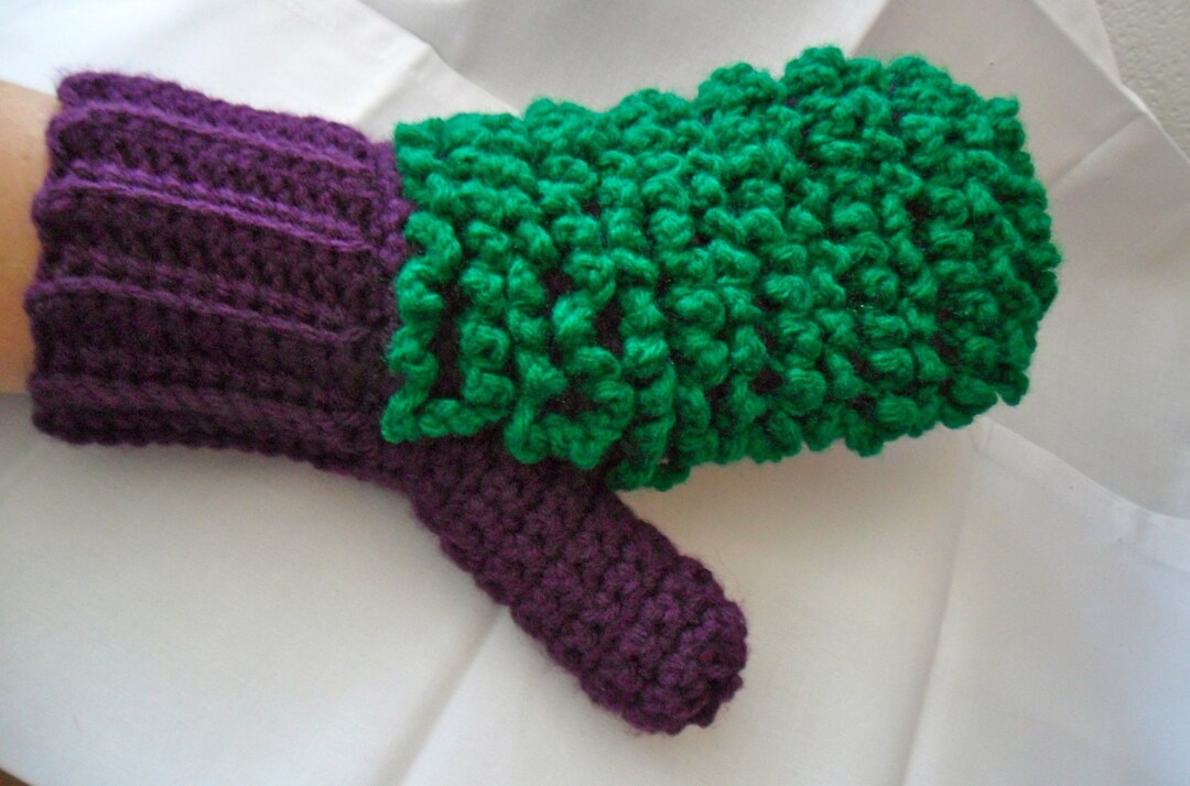 Purple Dusting Mitt Green Dusting Mitt Ecofriendly Dusting Mitt Purple