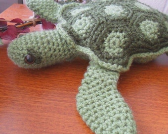 Green Sea Turtle Plush - Sea Turtle Plush - Green Sea Turtle - Sea Turtle Amigurumi - Sea Turtle Stuffed Animal - Sea Turtle Stuffie