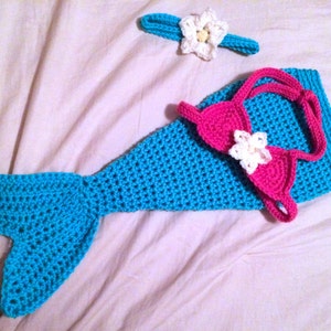 Baby Mermaid Costume - Baby Mermaid Outfit - Baby Mermaid Photo Prop - Newborn through 12 Months - Made to Order