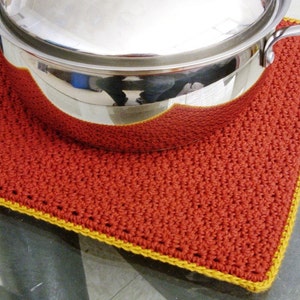 Extra Large Trivet - Extra Large Pot Holder - Extra Large Potholder - Thick Cotton Trivet - Thick Cotton Pot Holder - Thick Cotton Potholder