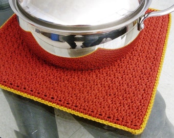 Extra Large Trivet - Extra Large Pot Holder - Extra Large Potholder - Thick Cotton Trivet - Thick Cotton Pot Holder - Thick Cotton Potholder