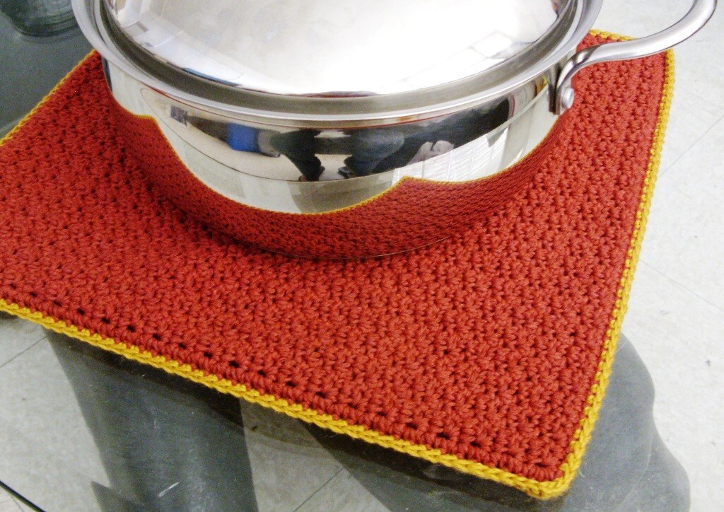 Extra Large Trivet - Extra Large Pot Holder - Extra Large Potholder - Thick Cotton Trivet - Thick Cotton Pot Holder - Thick Cotton Potholder
