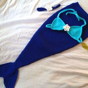 Baby Mermaid Costume - Baby Mermaid Outfit - Baby Mermaid Photo Prop - Newborn through 12 Months - Made to Order