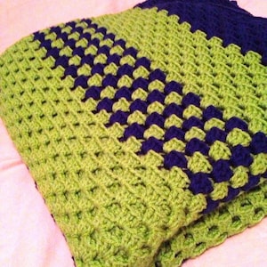 Extra Large Granny Square Afghan - Extra Large Granny Square Blanket - Granny Square Afghan - Granny Square Blanket - 5.5 ft x 5.5 ft