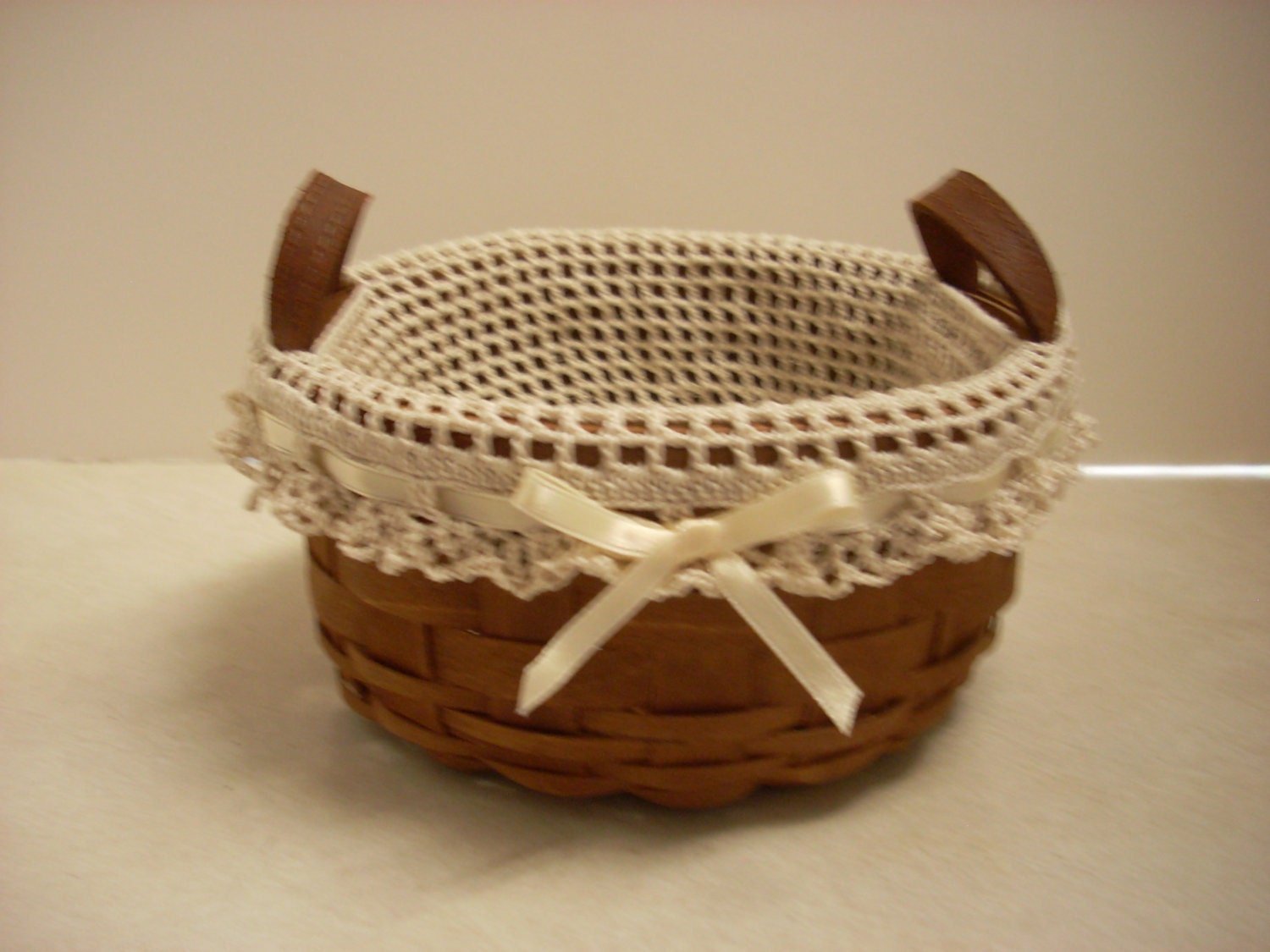 Crochet Liner Fits Longaberger Button Basket Etsy
