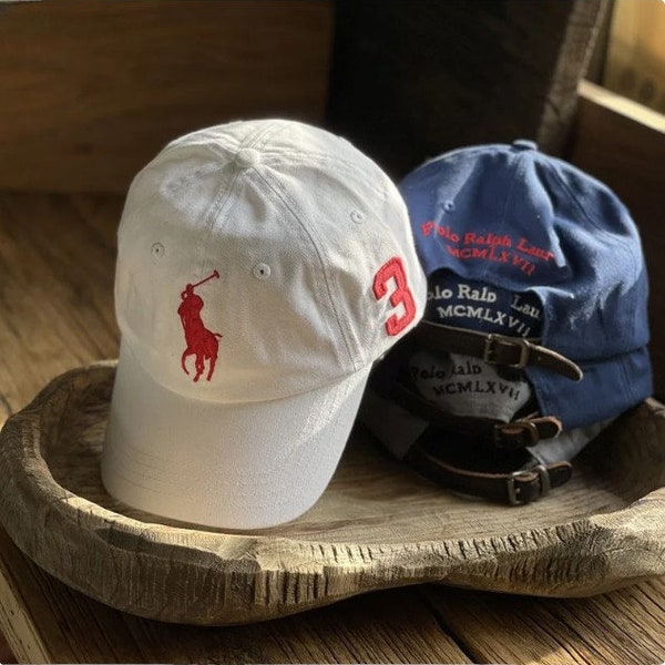 Chic embroidered hat, Ralph Lauren baseball cap,Vintage unisex baseball cap,gift, All Colors
