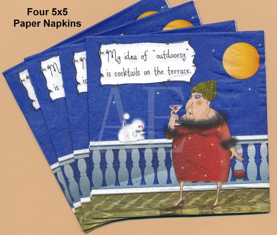 Decoupage Napkins 25 cm 2 Single Paper Napkins for Decoupage 9,5 inches Paper-Craft and Collage Decor #496