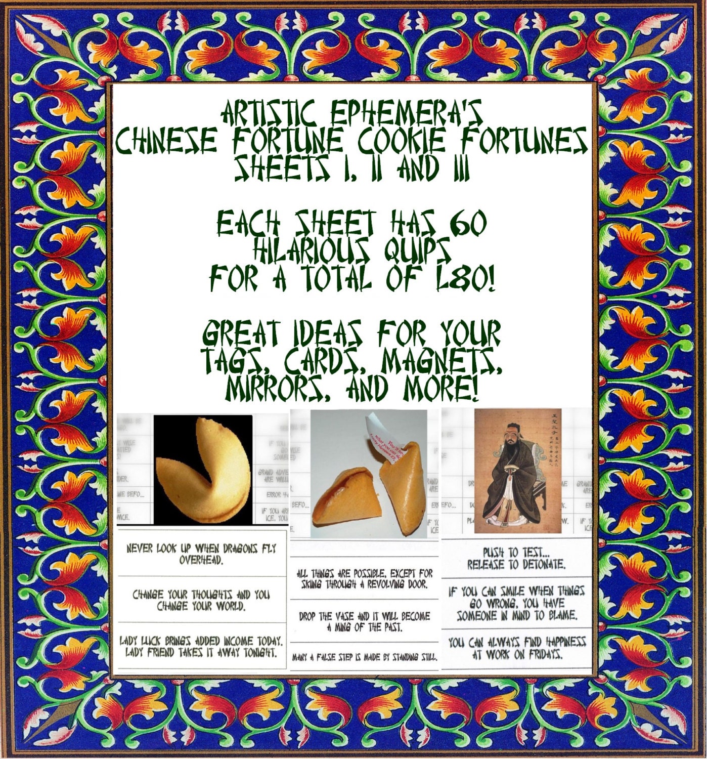 Printable Fortune Cookie Sayings - Etsy
