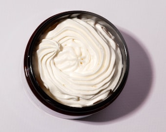 Whipped body butter made with shea