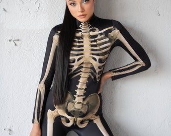 Spooky Sexy Skeleton Costume for Women - Halloween Outfit for Women