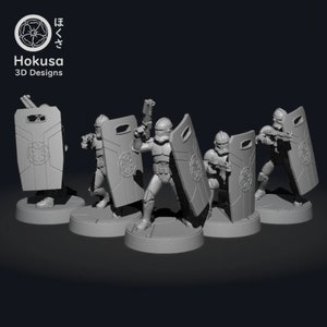 REPUBLIC RIOT TEAM - (8x models)- Legion compatible - 32mm scale | Hokusa