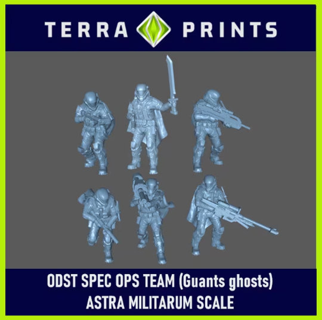 ODST SPEC OPS Ghosts Team 6x Compatible With Astra Militarum Guard