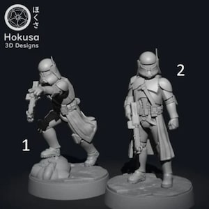 Clone Commander Baccara v1 - HD - (1x models)- Legion compatible - 32mm scale