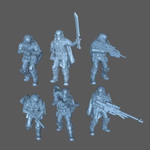ODST SPEC OPS Ghosts Team 6x Compatible With Astra Militarum Guard