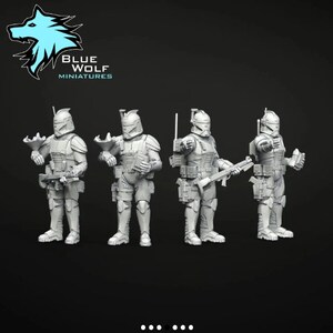 SPEC OPS CLONES - (5x models) - Legion compatible - 32mm scale | Blue Wolf