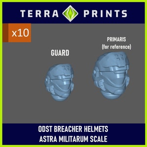 ODST BREACHER Halo Helmet -GUARD Size - Model Bit (10x) - compatible with cadians