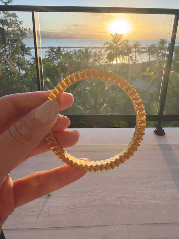Russian Gold Bangle - Statement Piece - Stackable… - image 5
