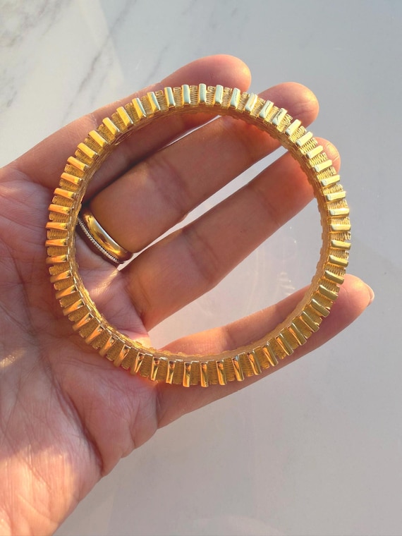 Russian Gold Bangle - Statement Piece - Stackable… - image 2