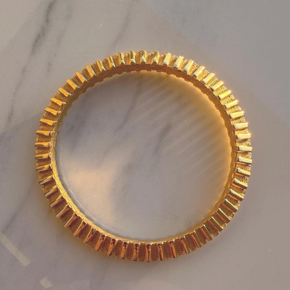 Russian Gold Bangle - Statement Piece - Stackable… - image 1