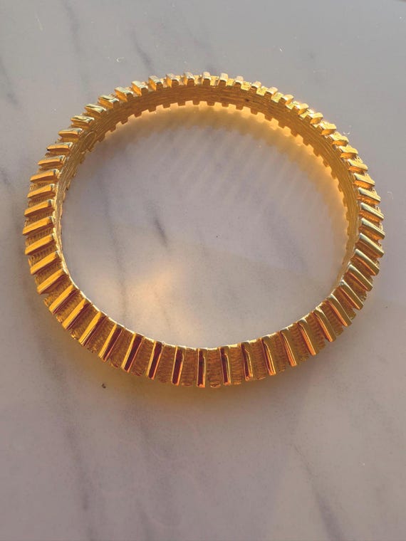 Russian Gold Bangle - Statement Piece - Stackable… - image 4