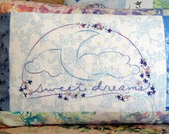 Crescent Moon Sweet Dreams Hand Embroidery PDF Pattern Set Instant Digital Download