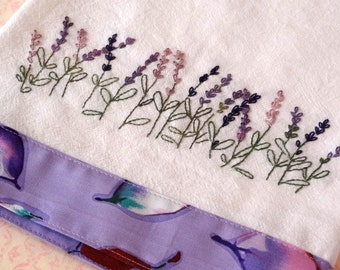 Lavender Flowers Hand Embroidery PDF Pattern Instant Download