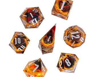 Dark Lord's Spite | Sharp Edge DnD Dice Precision 7 Dice Set - LotR Sauron