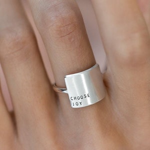 Statement Ring | Wide inspiRING | Inspirational | Minimalist Ring | Sterling Silver | Gold | Seen on Olivia Rodrigo