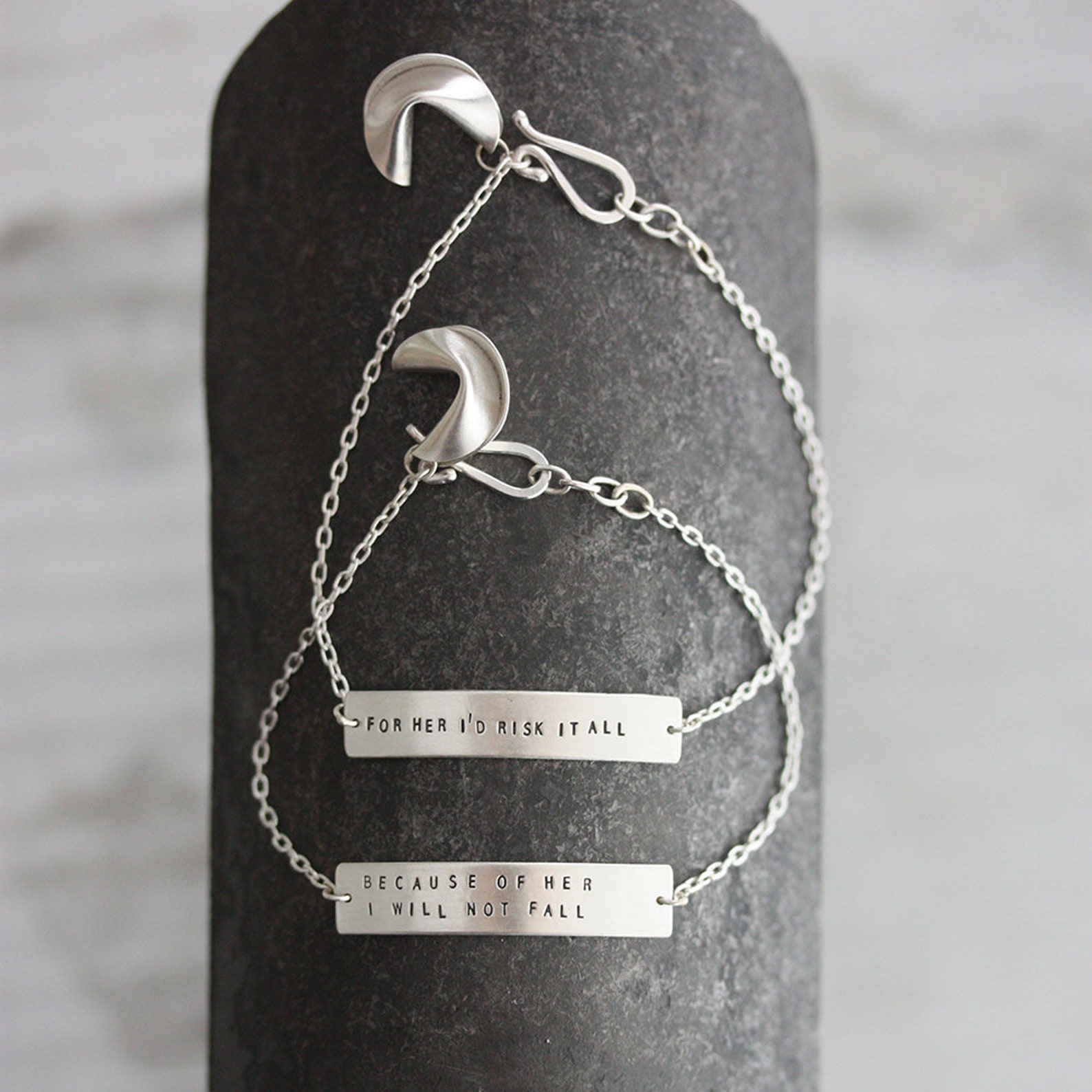 Personalized Fortune Cookie Bracelet Handmade Hand Stamped Etsy