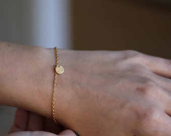 Sparkly Minimalist Bracelet | Gratitude Bracelet | Chain Bracelet | Sterling Silver | Gold