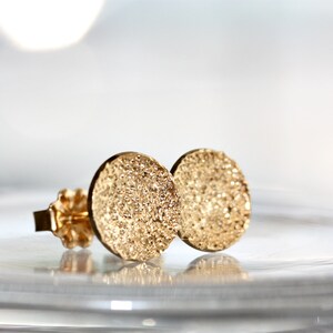 Stud Earrings | Diamond Dusted Dot Studs | Tiny Stud Earrings | Dainty Earrings | Sterling Silver | Gold