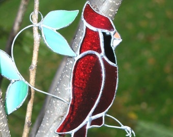 Charlie the Cardinal Suncatcher