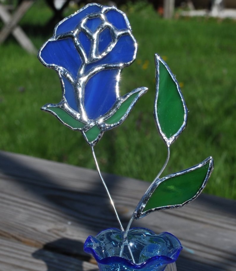 blue rosesuncatcher long stem image 3