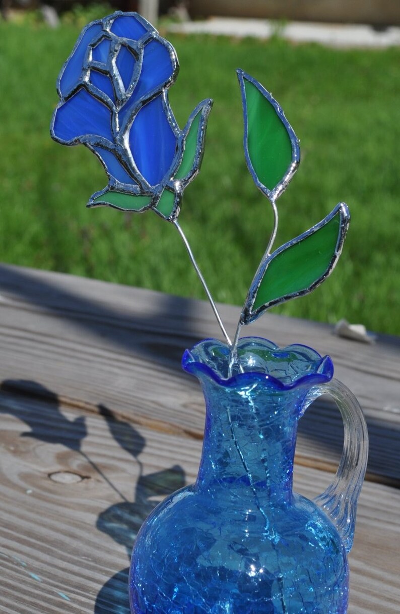 blue rosesuncatcher long stem image 2