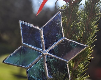 star ornament (blue )christmas