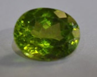 Peridot oval gemstone arizona