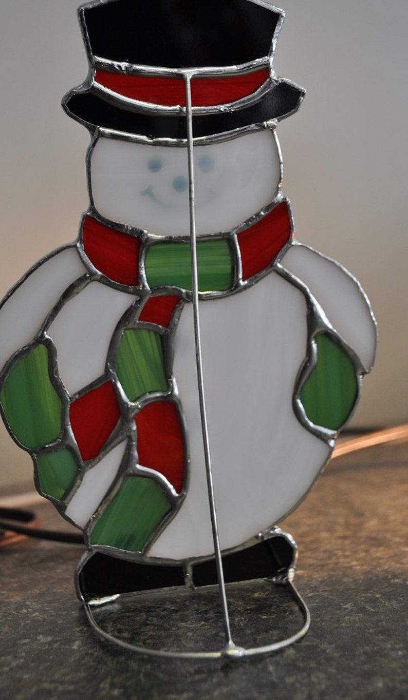 Snowman suncatcher Bild 2