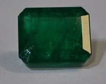 Emerald-gemstone -octagon shape- Brazilian origin-