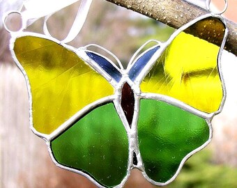 Butterfly Suncatcher Yellow and Green